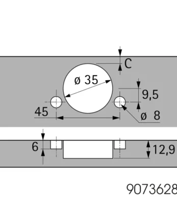 Hettich Sensys 110 Ovi Sisään Clipfix vaimennettu - Image 3